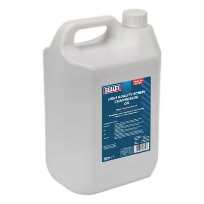 5L Screw Compressor Oil - Highly Refined Mineral Oil - Compressor Lubrication