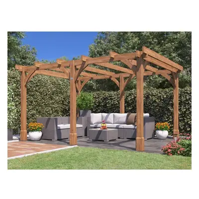 Dunster House Wooden Pergola 4m x 3m Leviathan Garden Structure