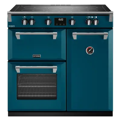 Stoves Richmond Deluxe 90cm Electric Range Cooker with Induction Hob - Kingfisher Teal - A Rated