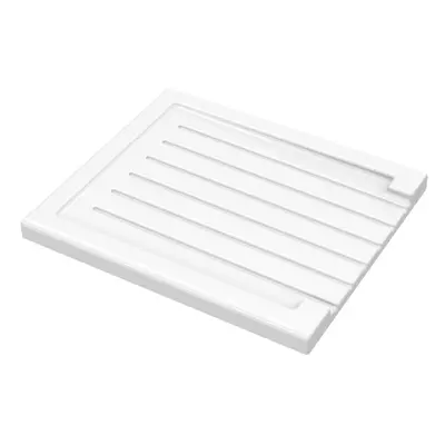 545mm x 467mm - Fireclay Kitchen Worktop Sink Drainer with Grooves - White