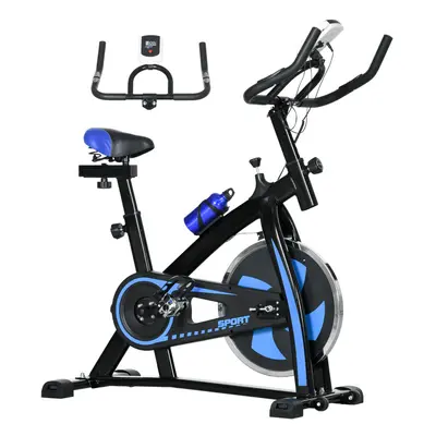 SPORTNOW Indoor Exercise Bike Stationary Bike for Home Gym Workout, Blue