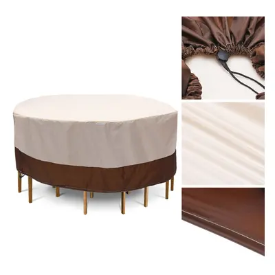 Waterproof Patio Furniture Round Cover Outdoor Table Chairs Bench Sofa Rain Dust Protector