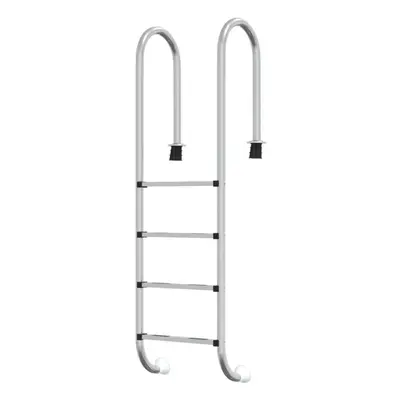 (54 x x 184.5 cm, for concrete surface) vidaXL Pool Ladder Stainless Steel Inground Pool Step La