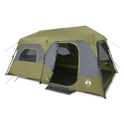 vidaXL Camping Tent Portable Dome Tent Hiking Lightweight Tent Persons Green