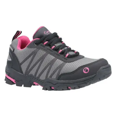 (10.5 UK Child, Pink/Grey) Cotswold Childrens/Kids Little Dean Lace Up Hiking Waterproof Trainer