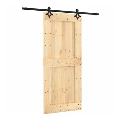 vidaXL Sliding Door with Hardware Set Interior Door Barn Door Solid Wood Pine