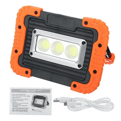 (USB Rechargeable) 10W COB LED Floodlight Outdoor Camping Work Lamp Rechargeable Charging Light