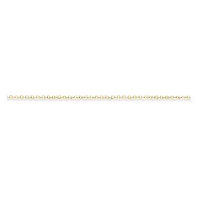 (24) Jewelco London 9ct Light Yellow Gold - Fine Trace Pendant Chain Necklace - 1.2mm gauge