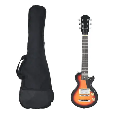 (brown and black) vidaXL Electric Guitar for Kids with Bag Children Junior Kids Acoustic Guitar