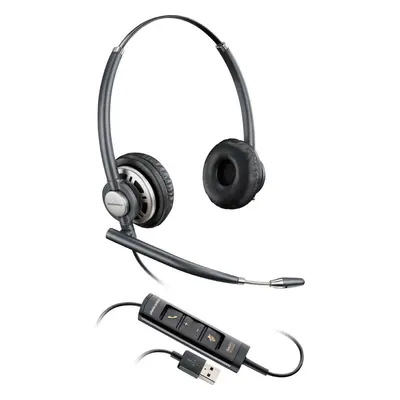 Plantronics Encorepro HW725 USB Binaural Head-band Black,Silver headset