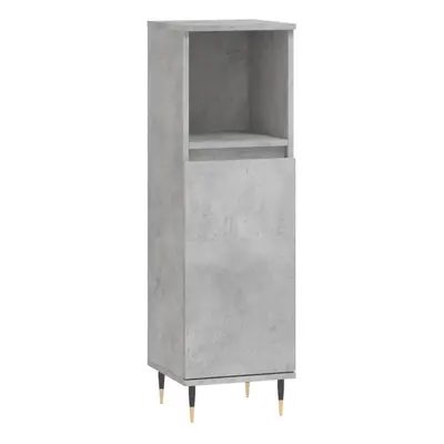 (concrete grey) vidaXL Bathroom Cabinet Vanity Unit Highboard Cupboard White Engineered Wood