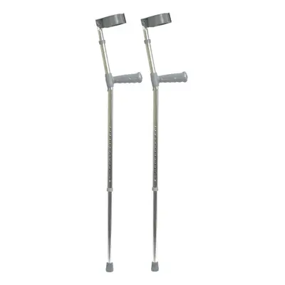 XL PVC Wedge Handle Lightweight Aluminium Elbow Crutch - 14+3 Height Settings