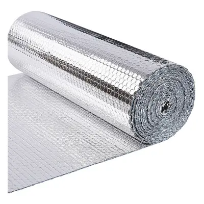 VOUNOT Insulation Roll Radiator Foil 20m x 60cm x 3mm, Double Aluminum Bubble Foil