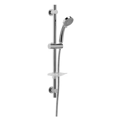 Croydex AM169341 Essentials Three Function Shower Set includes Handset/ Hose/ Riser Rail, Chrome