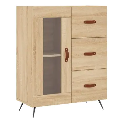 (sonoma oak) vidaXL Sideboard Storage Side Cabinet Cupboard Sonoma Oak Engineered Wood