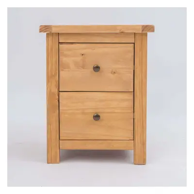 Bedside Table Drawer Dark Oak Cabinet Bedroom Furniture Nightstand Wood Unit