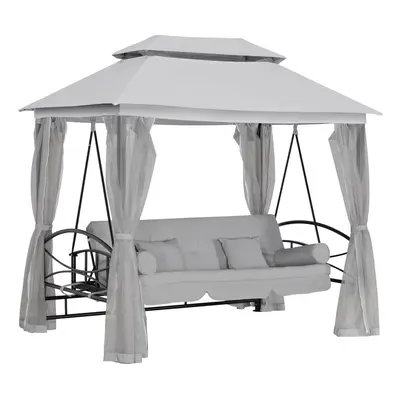 Outsunny Seater Swing Chair Hammock Gazebo Patio Bench Outdoor