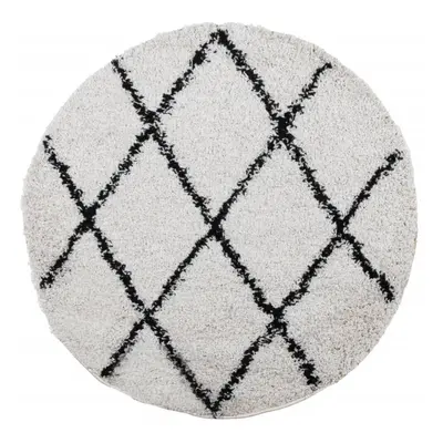 (cream and black, cm) vidaXL Shaggy Rug Floor Mat Fluffy Rug Area Rug PAMPLONA High Pile Modern