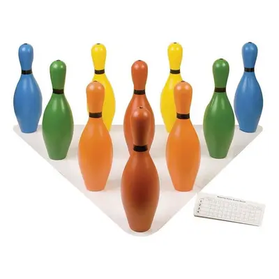 Champion Sports CHSBP10CLR Bowling Pin Set Multi-Color