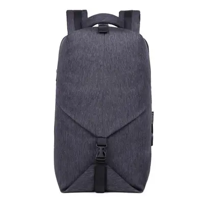 (Dark Gray) 20L USB Nylon Backpack Teenager School Bag 15.6 Inch Laptop Bag Waterproof Shoulder 