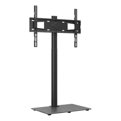 (1-tier) vidaXL Corner TV Stand for Inch Swivel Cantilever TV Floor Stand Black