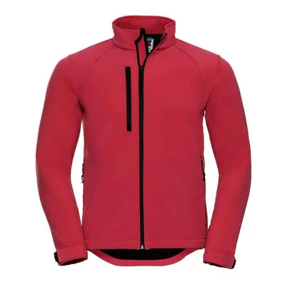 (3XL, Classic Red) Russell Mens Plain Soft Shell Jacket