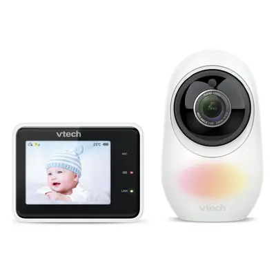 VTech RM2751 2.8'' Smart Video Baby Monitor Night Vision 1080p White