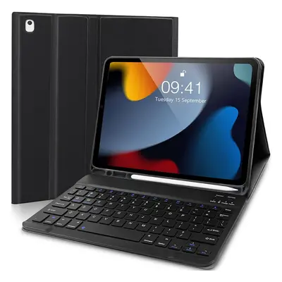 New iPad 10.2 Keyboard Case 9th Generation(2021)/ 8th Gen(2020)/ 7th Gen(2019), Slim Shell Light