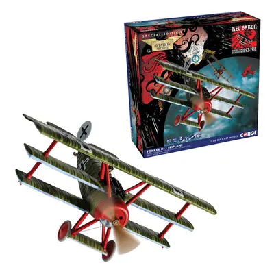 Corgi AA38310 Fokker DR.1 Triplane, Death of the Red Baron. 1:48 Diecast Model