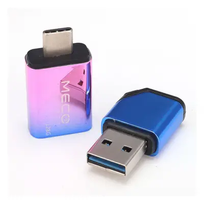 (128GB) 128G USB3.0 Flash Drive with Type-C Adapter 2-in-1 Memory Stick OTG USB Stick Pendrive 3