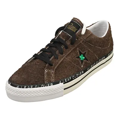 (9) Converse One Star Pro Ox X Patta Unisex Casual Trainers in Java Olive