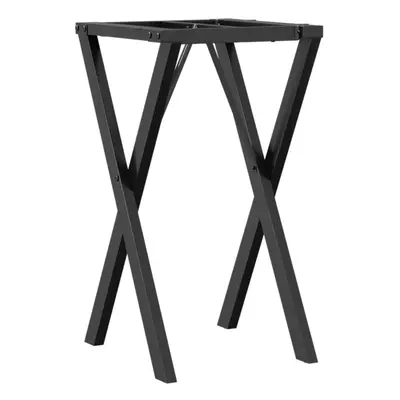 vidaXL Dining Table Legs X-Frame Desk Legs Metal Furniture Legs Cast Iron