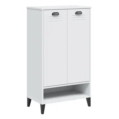 vidaXL Shoe Cabinet Shoe Storage Cupboard Shoe Rack White Solid Wood Pine