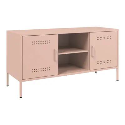 (pink) vidaXL TV Cabinet TV Stand TV Unit Entertainment Centre Media Unit Pink Steel