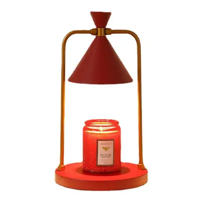 (Red, UK Plug) Candle Warmer Electric Wax Melt Lamp Lantern For Top-Down Candle Melting Waxing B