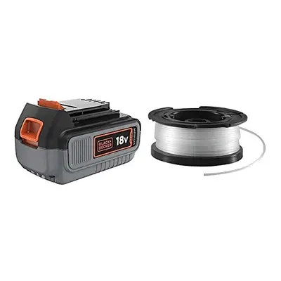 BLACK+DECKER BL4018-XJ 4.0 Ah Lithium Ion Battery, V & BLACK+DECKER Spool and Line m for Reflex 