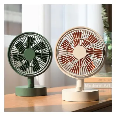 (White, Type A) Desktop Fan Stepless Speed Regulation Blades Cooling Fan Intelligent Digital Dis