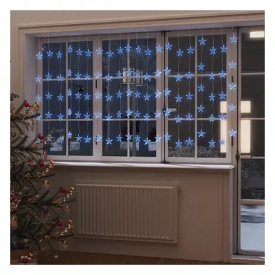 vidaXL LED Star Curtain Fairy Lights LED Blue Function String Light