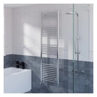 WarmeHaus Straight Heated Towel Rail Radiator Ladder for Bathroom Wall Mounted Chrome 1600x495mm