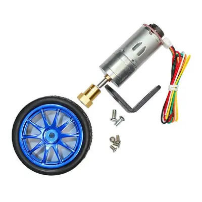 6V 210RPM Encoder Motor DC Gear Motor with Mounting Bracket and Wheel