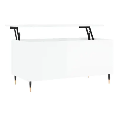 (high gloss white) vidaXL Coffee Table Side Table End Accent Telephone Sofa Table Engineered Woo