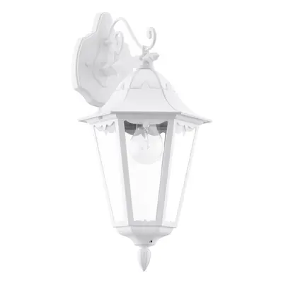 IP44 Outdoor Wall Light White Traditional Lantern 1x 60W E27 Porch Lamp Down