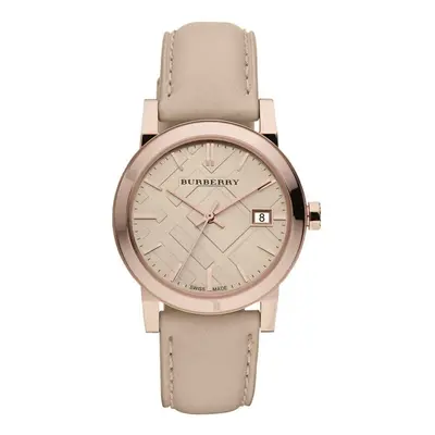 Burberry BU9109 Rose Gold Tone Beige Check Dial Women's Watch