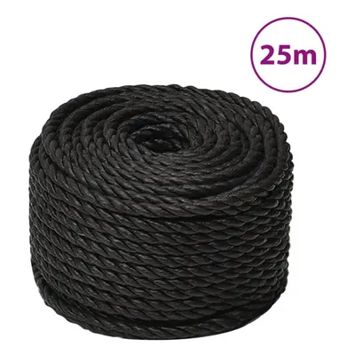 (black, mm/ m) vidaXL Twisted Rope Garden Workshop Line Work Rope Boat Rope Polypropylene