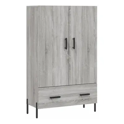 (grey sonoma) vidaXL Highboard Sideboard Cupboard Side Cabinet Grey Sonoma Engineered Wood