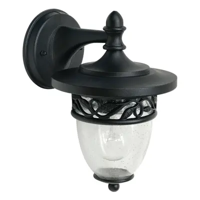 Outdoor IP44 Wall Light Sconce Black LED E27 60W Bulb Outside External d01120