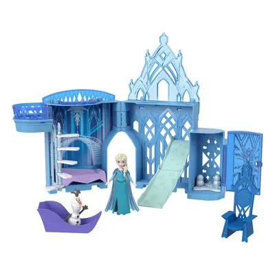 Disney Frozen Toys, Elsa Stackable Castle Doll House Playset with Small Doll and Pieces, Inspire