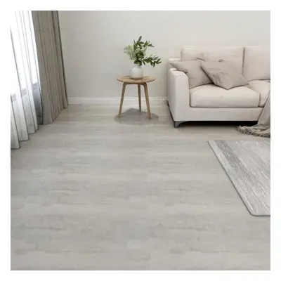 vidaXL 55x Self-adhesive Flooring Planks PVC 5.11 mÂ² Light Grey Laminate Floor