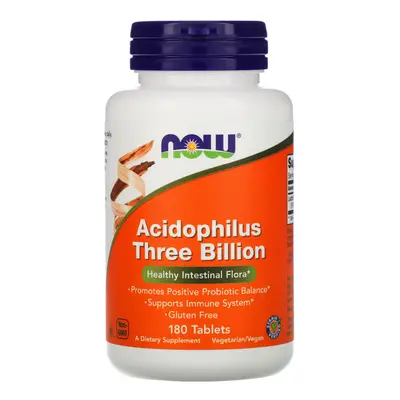 Now Foods, Stabilized Acidophilus Three Billion, Tablets