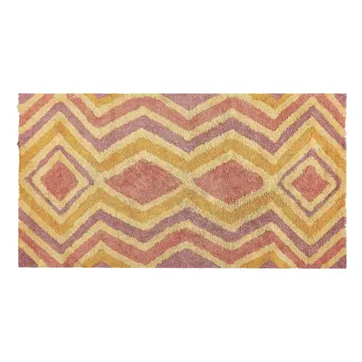 Cotton Area Rug x cm Multicolour CANAKKALE